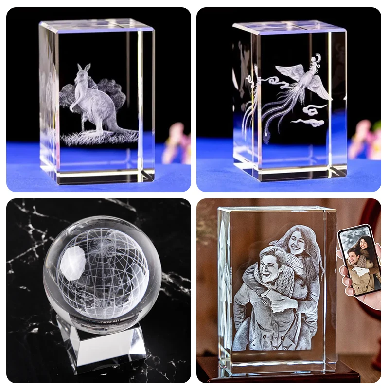 HJZ LASER 2D 3D Photo Crystal Subsurface Laser Engraving Machine Inside