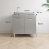 80 cm doppia anta con vasca singola