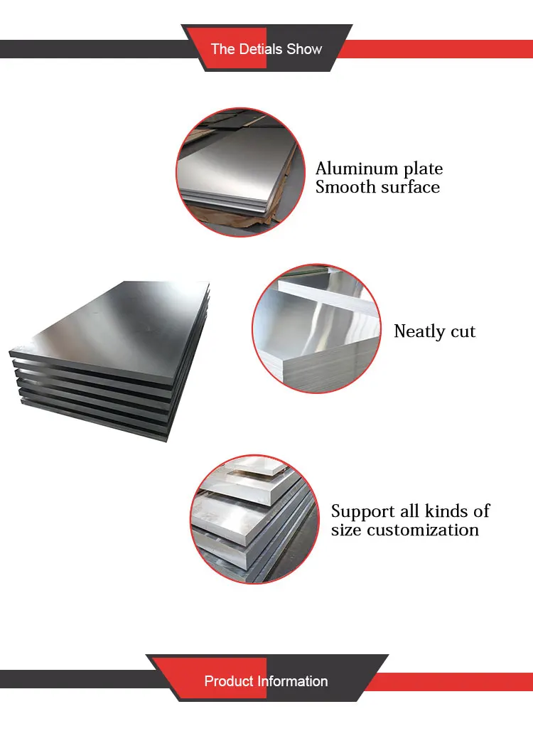 2mm 3mm 20mm 100mm thick aluminium sheet plate 7075 7A04 5052 5083 T651 H24 H321 for aerospace machinery