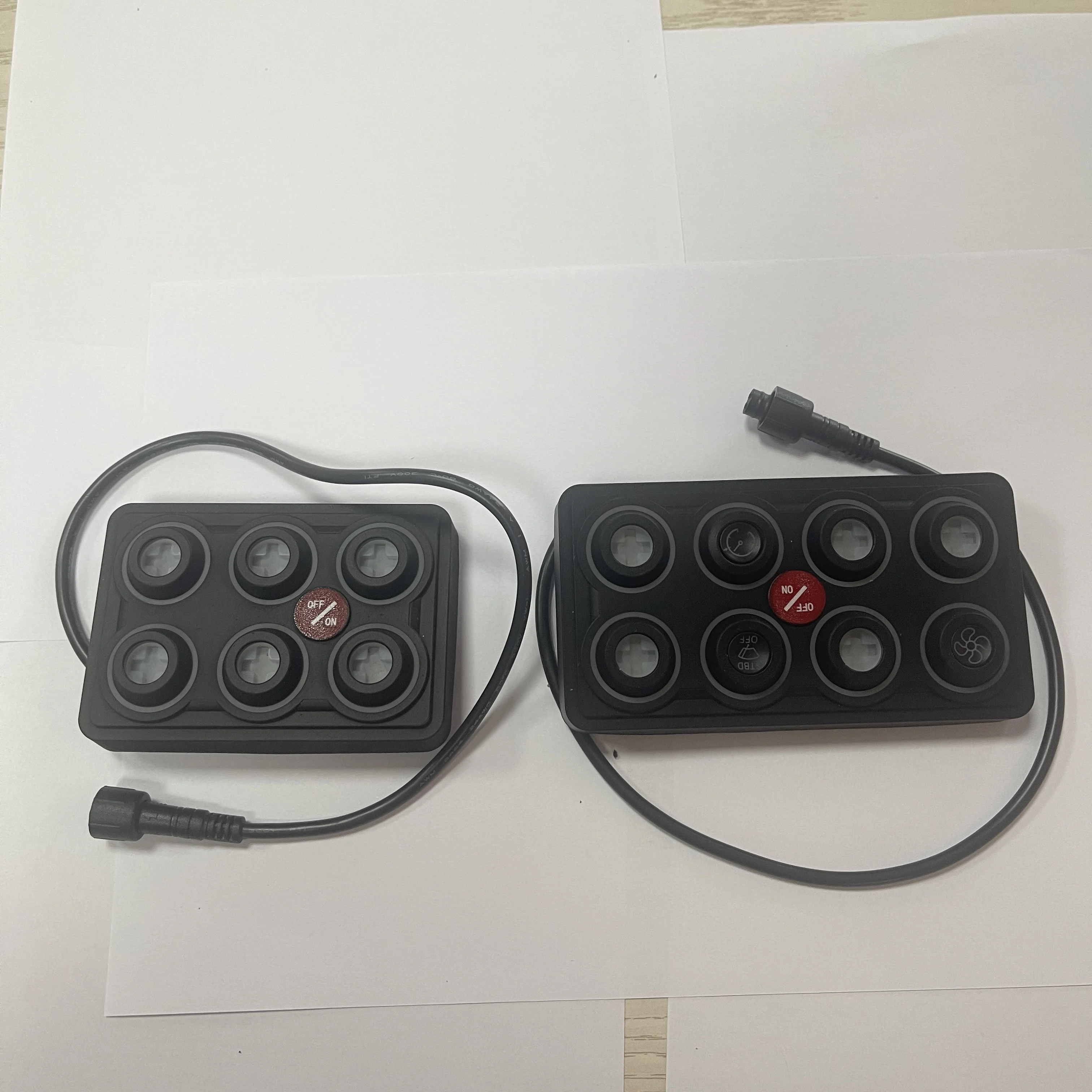 product 6 gang rgb auto dimmable switch panel memory function ip68 waterproof universal 12 24v relay system for yachts trucks-9