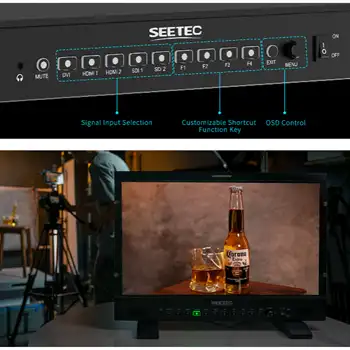 SEETEC P215 PRO 21.5 Inch Portable Broadcast Monitor Full HD 1000nit High Bright Professional Monitor for Live Broadcast detail image