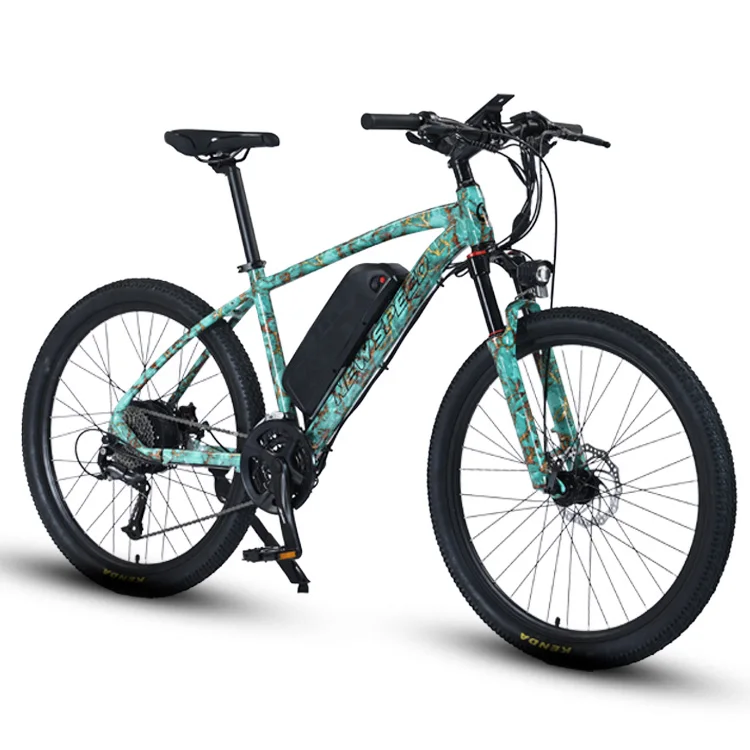 Bicicleta eléctrica con batería de litio potente de 48V y 500W, Kit de bicicleta eléctrica de alta potencia con batería de 26 pulgadas para adultos