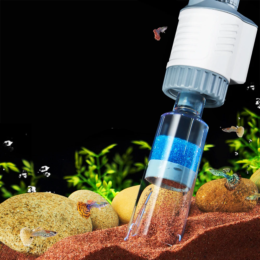 YEE Automatic Flow Control Gravel Cleaner Quick Air Heat Aquarium Fish Tank Water Changer