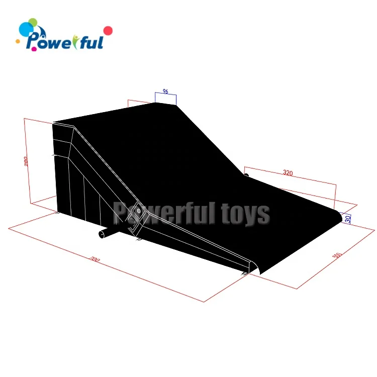 Customized Size MTB Slope Style Inflatable Jumping Air Bag Inflatable FMX BMX Airbag Ramp