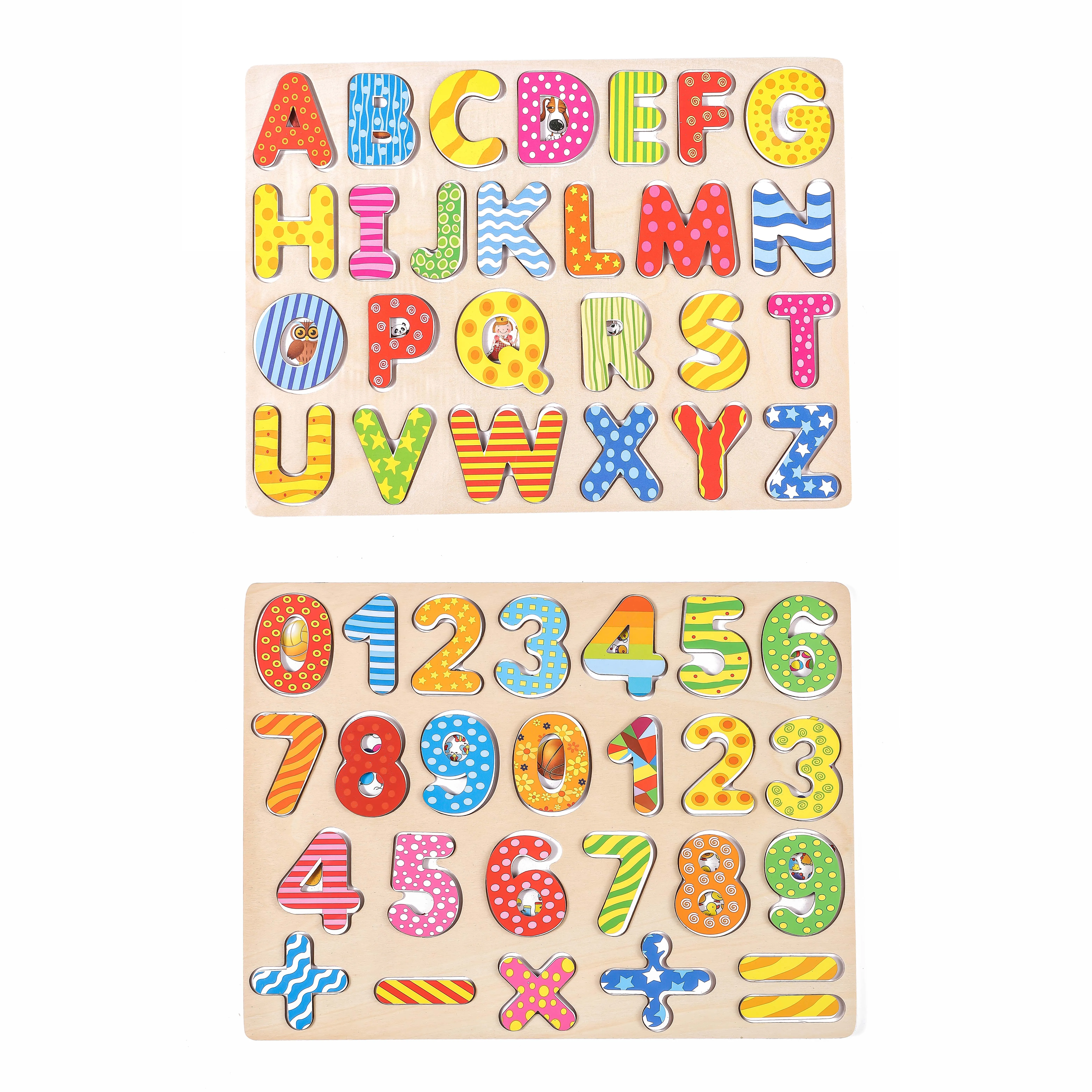 Kids Wooden 3d Alphabet Puzzle Children Capital Letter Digital ...