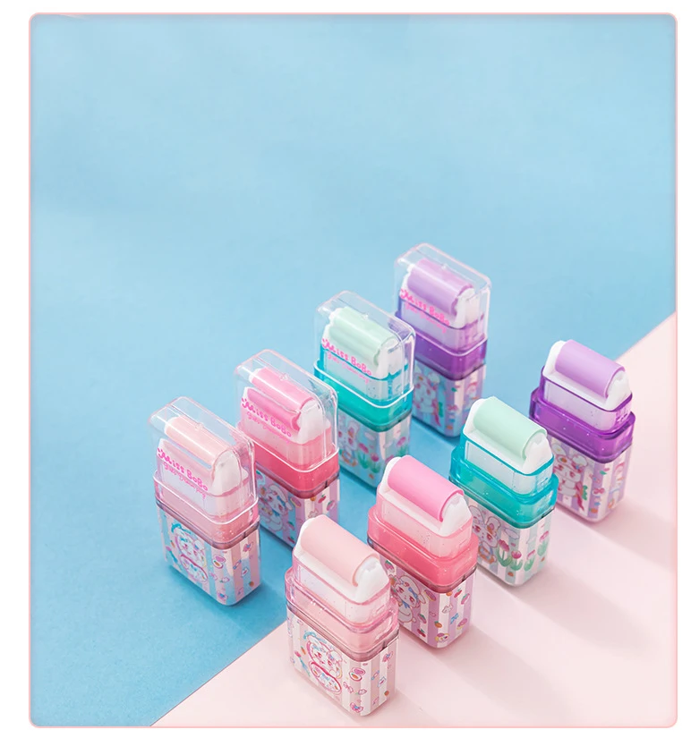 Cartoon Creative Non-dust Plastic Eraser With Case - Oem | Wholesale