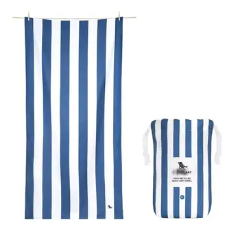 Striped Microfibre Beach Towel Single Printed Quick Dry Beach Travel Towel Custom Beach Towel