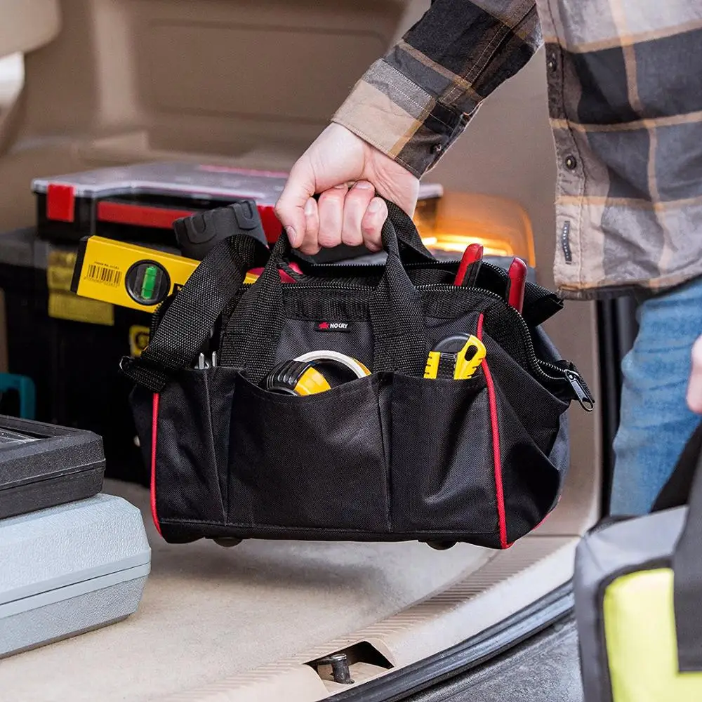 Bag for Tool Telecom Engineer Electronics Technician Electrical Electrician Professional Hanging Tote Heavy Duty Tool Bag