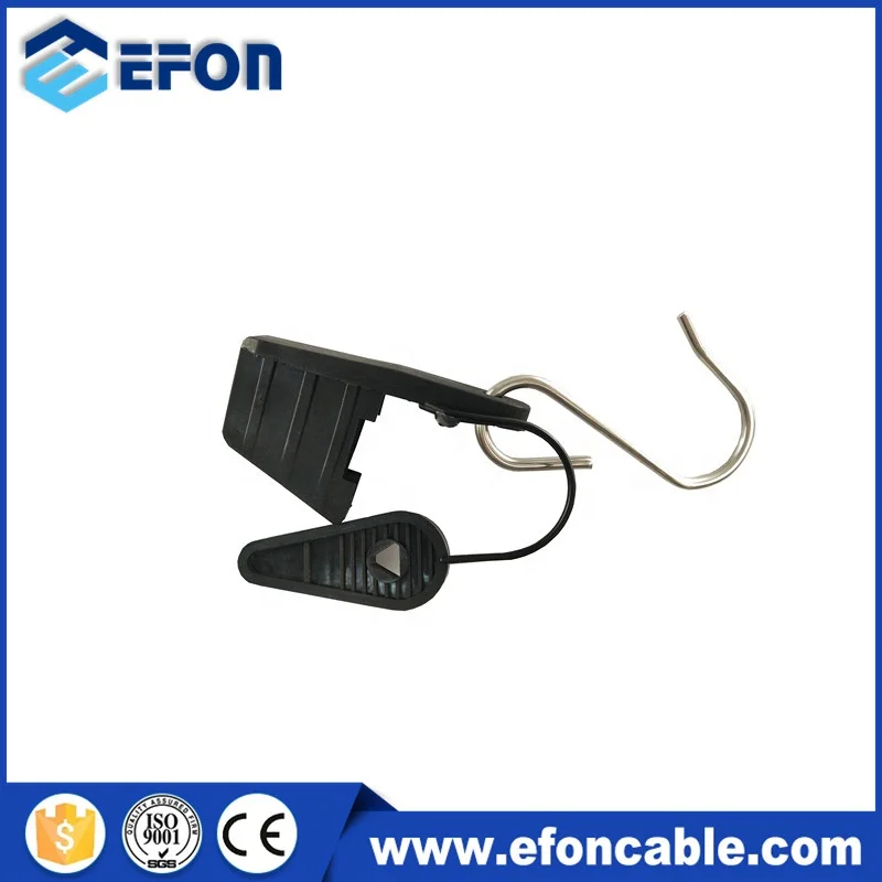 Custom Fiber Optical Cable Accessories FTTH Drop Wire S Type Cable Clamp