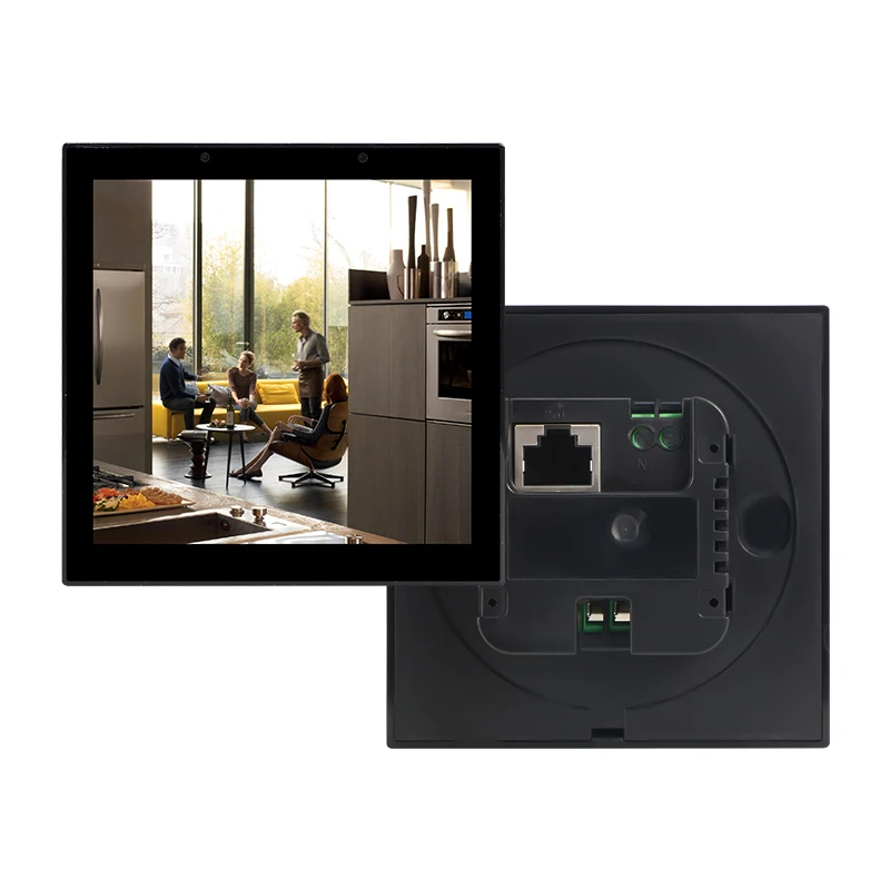 KNX Automation Smart Hotel Room Status Wall Switch Touch Screen IPS Display Android Operated WiFi Connected Bar Light Switch