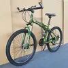 21-speed green spoked wheel