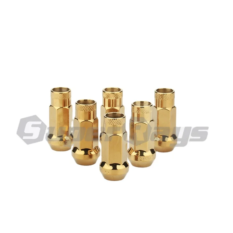 N055 GOLD MUTEKI коническое сиденье 17 мм шестигранное m12x1 5/m12x1 25 Комплекты гоночных гаек в блистерной
