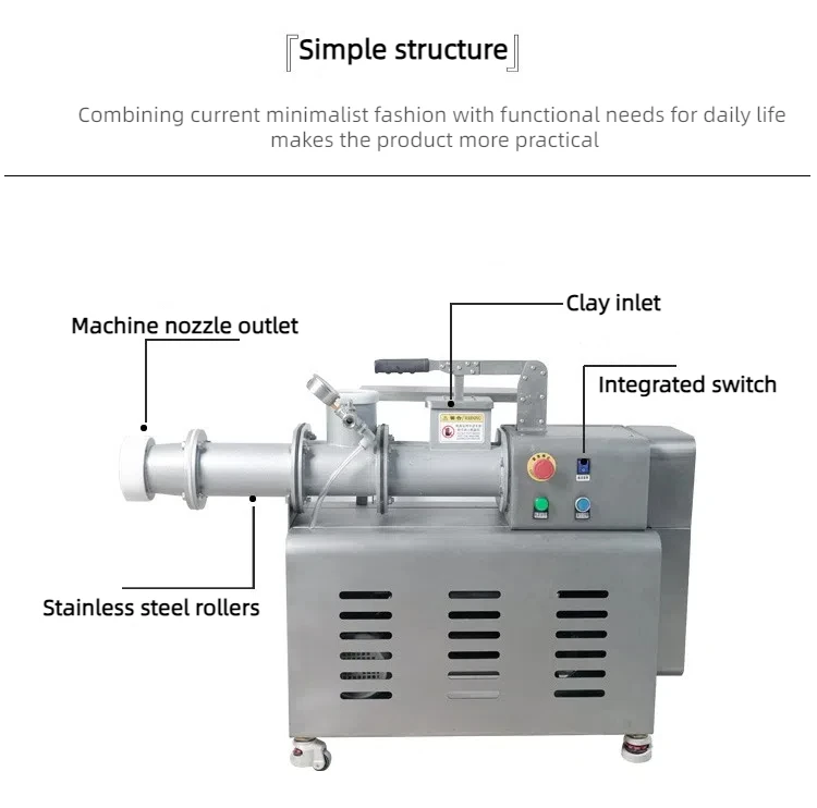 Factory Direct Ceramic Clay Mixing Extruder Pug Mill Vacuum Ceramic Pottery Mill for Painting