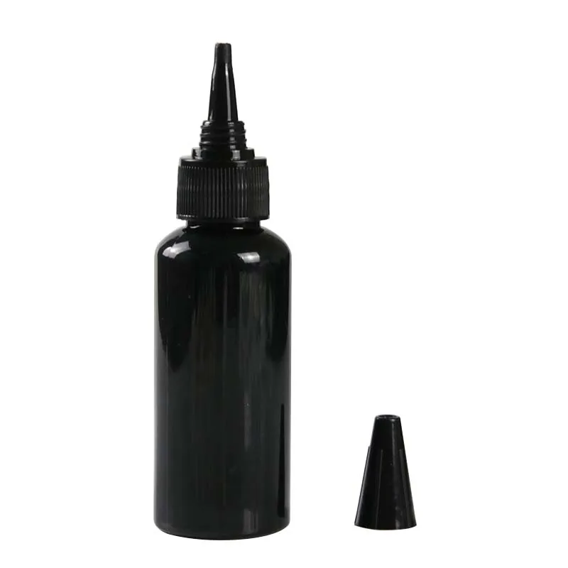 10ml 20ml 30ml 50ml 100ml Round Shoulder Small Black Empty Plastic Bottle Ink Glue PET Bottle