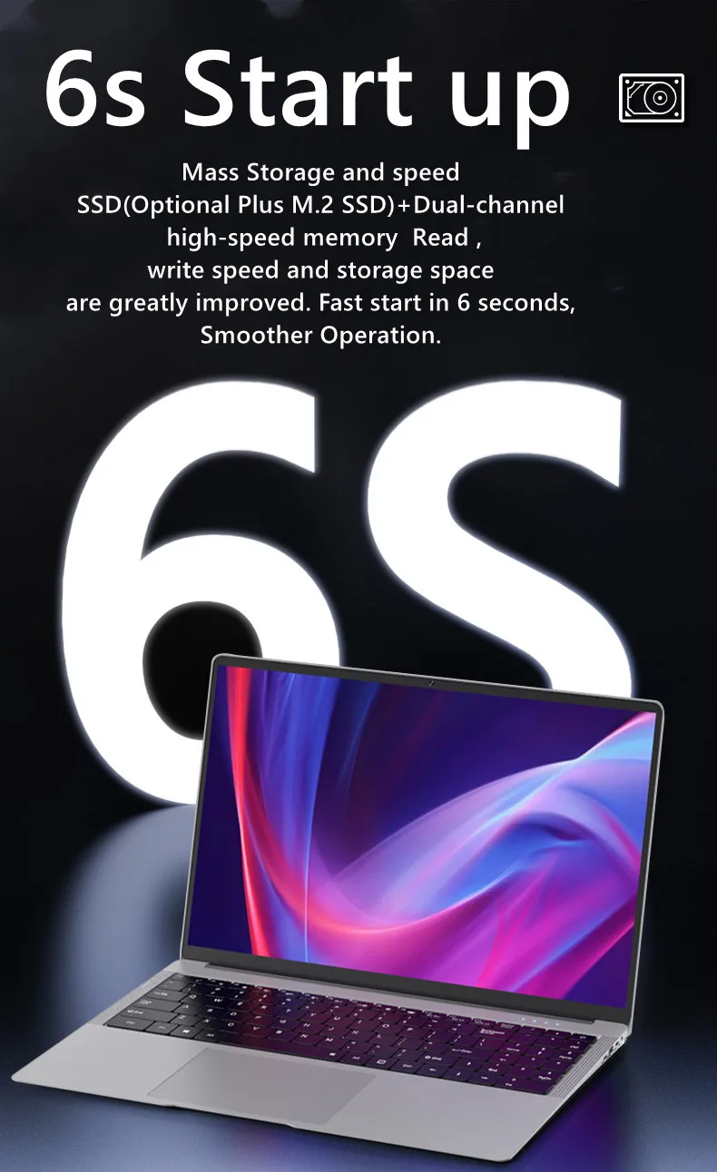 2023 Cheap Laptop 14.1 Inch Super Thin 8 Gb Ram+256 Gb Ssd In China