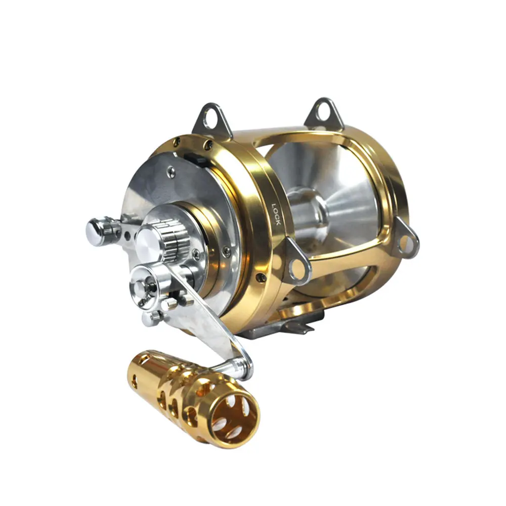 Saltwater Big Game Fjord Trolling Reel Saltwater Fishing 30w 50W 2 Speed Drum Reel Fishing Full Metal Trolling Reel Saltwater Big Game Fjord Trolling Reel Saltwater Fishing 30w 50W 2 Speed Drum Reel Fishing Full Metal Trolling Reel