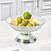 AB77 Fruit Plate, Silver-plated Transparent White, No Lid