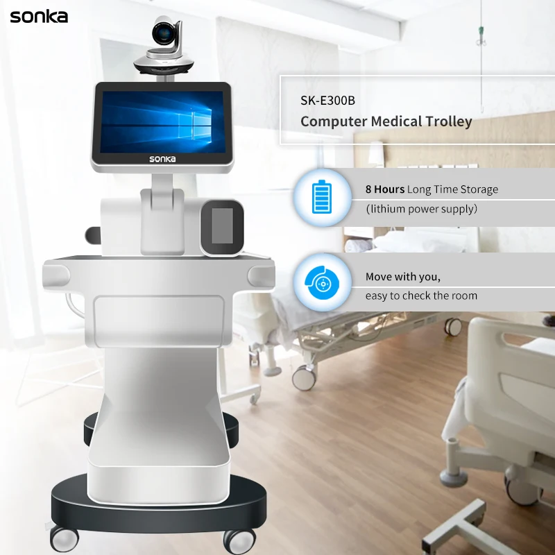 product new wireless webcam remote trolly stand booth telemedicine diagnostic online health inspection medical teleconsult machine-67