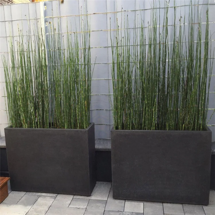 Цветочные горшки из стеклопластика в скандинавском стиле, большой уличный балкон, прямоугольный цветочный горшок, набор для торгового центра, цветочные коробки