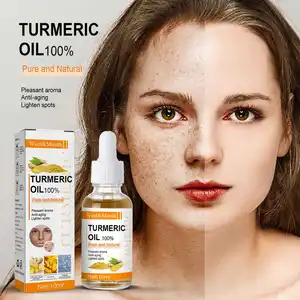 Turmeric Oil Vitamin C Cleanser Toner Skin Care Serum to Removal Face Dark Spots Corrector Sensitive Skin Serum Oil Whitening