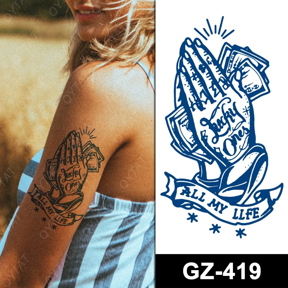 Customized 100% Plant Based Long Lasting 2 Weeks Waterproof Sweatproof Fake Herbal Juice Semi Permanent Custom Jagua Tattoo