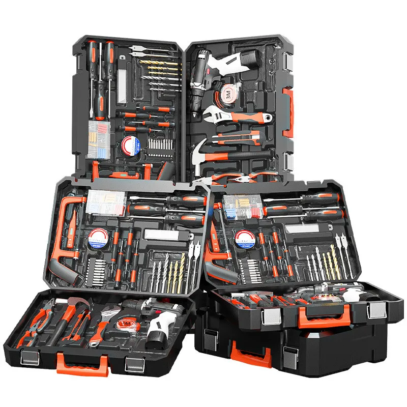 Multifunctional Practical Household Toolbox Complete Set of Electric Hand Tools