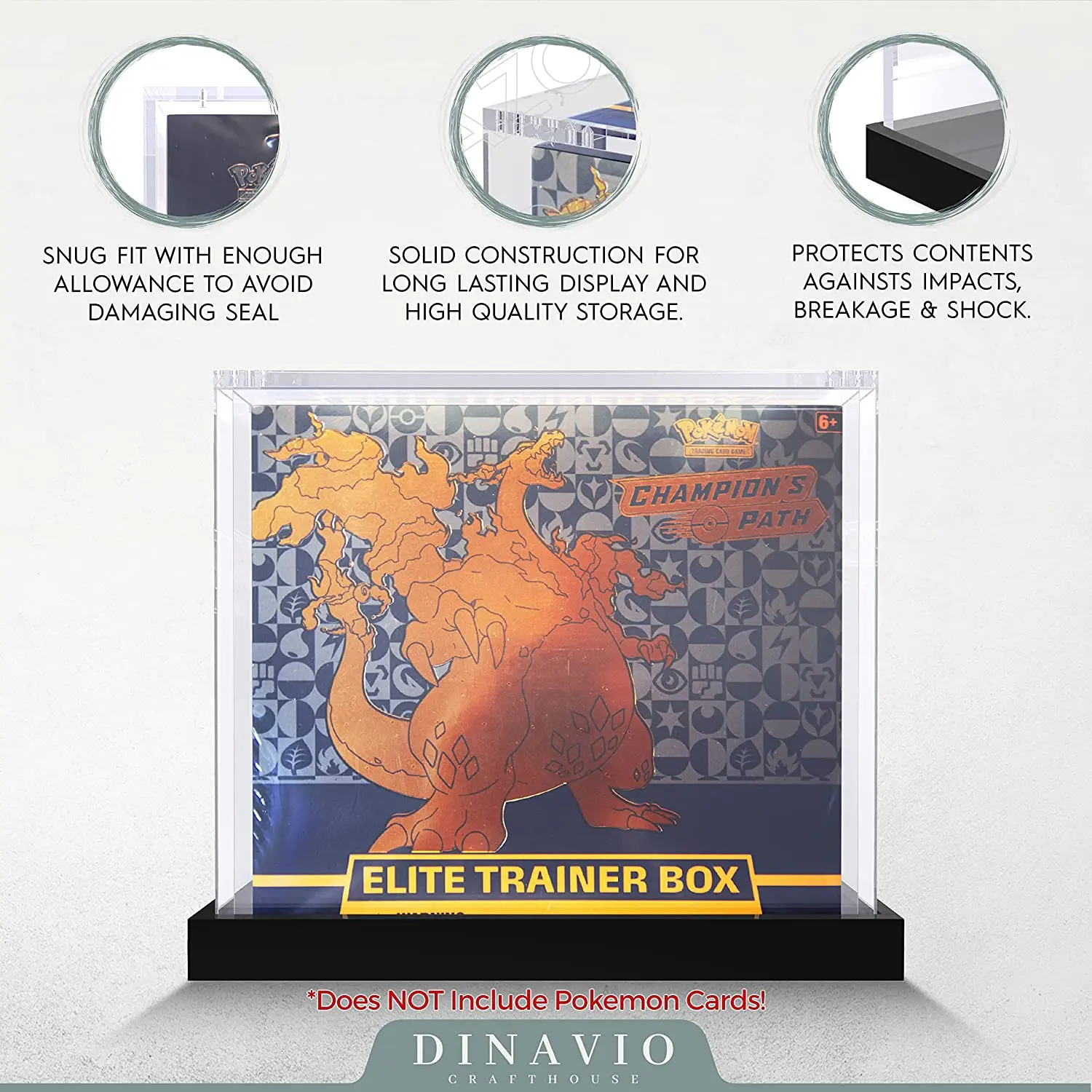 Pokemon ETB Vetrina Acrilica Di Dimensioni Personalizzate Con - Foto 4