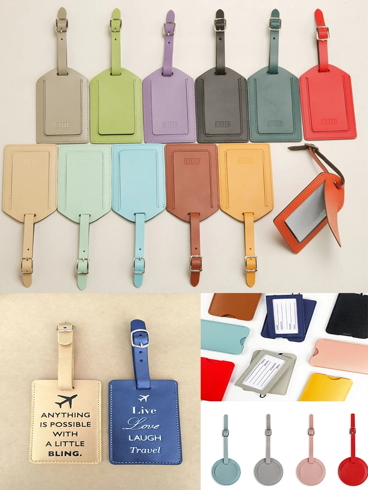 Personalized Custom logo 3D Silicone Suitcase Labels Travel Soft PVC Luggage Tag Leather Baggage set Rubber Bag Tag with name id