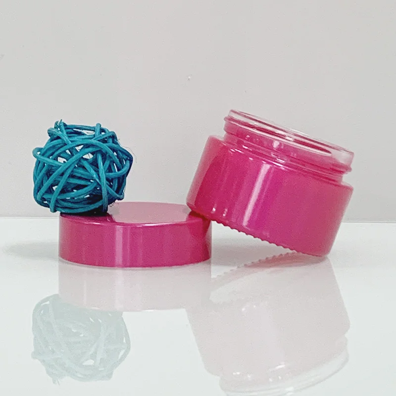 Cream Jar With Lid Custom Matte Pearl Pink Green Small Round 5g 10g 15g 20g 30g Eye Facial Cream Glass Skincare Jar 50g 60g 100g With Lid