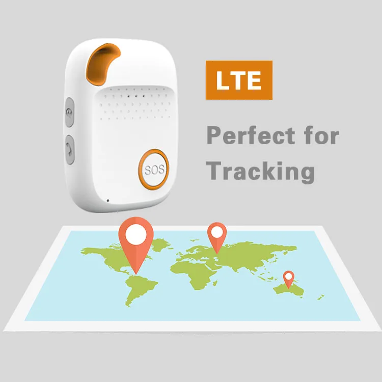 Eview EV04 BLE Programmable SOS Alarm Lone Worker 4G SOS GPS Tracking Devices With Charging Base