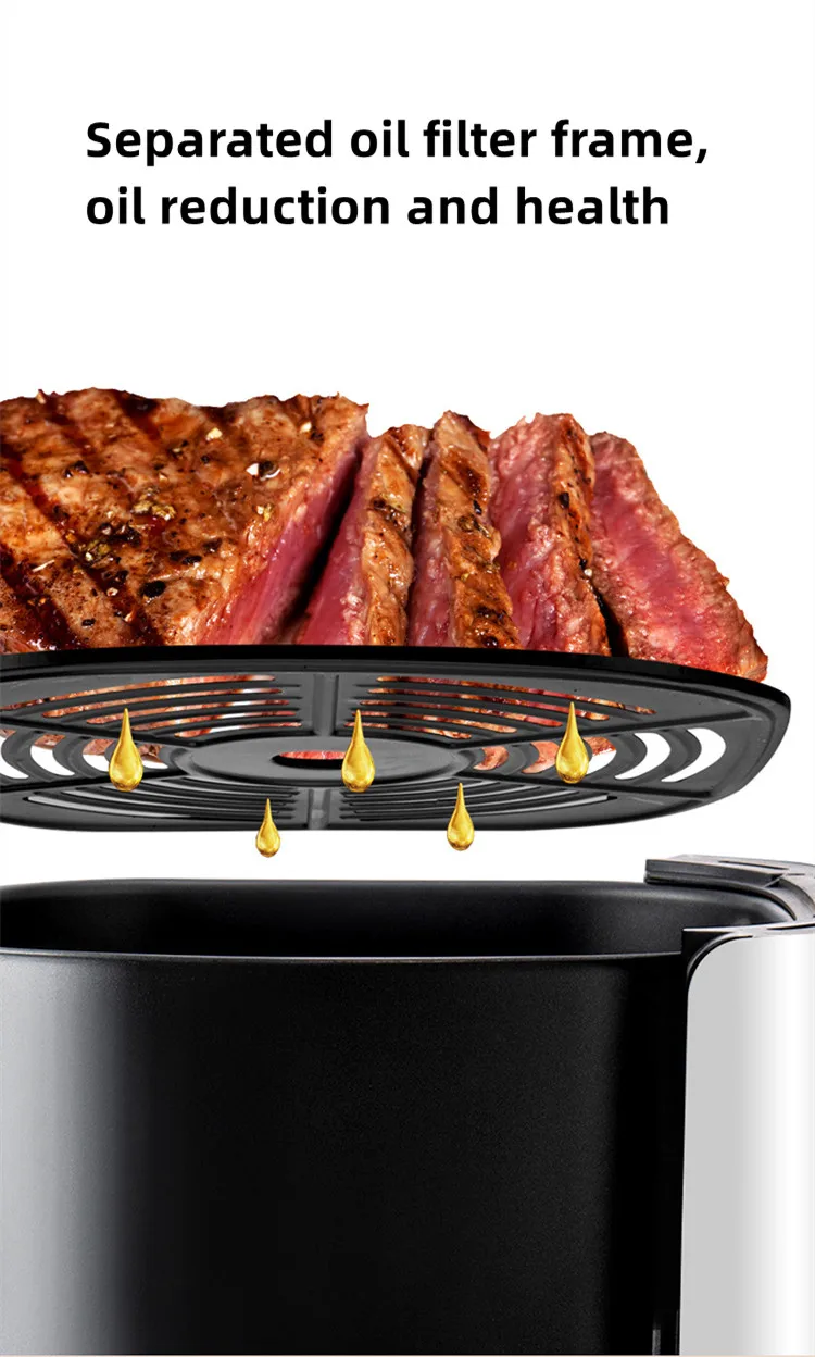 7l 8l 9l 10l Ovens Smart Air Fryers Multifuncional Mechanical Voice