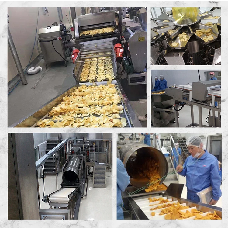 Fully Automatic Potato Chips Making Machine Price for Chips Production Line