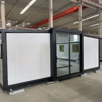 20ft & 40ft Steel  Expandable Steel Container Prefab Mobile Tiny House Kiosk Sandwich for Home Office Hotel & Villa