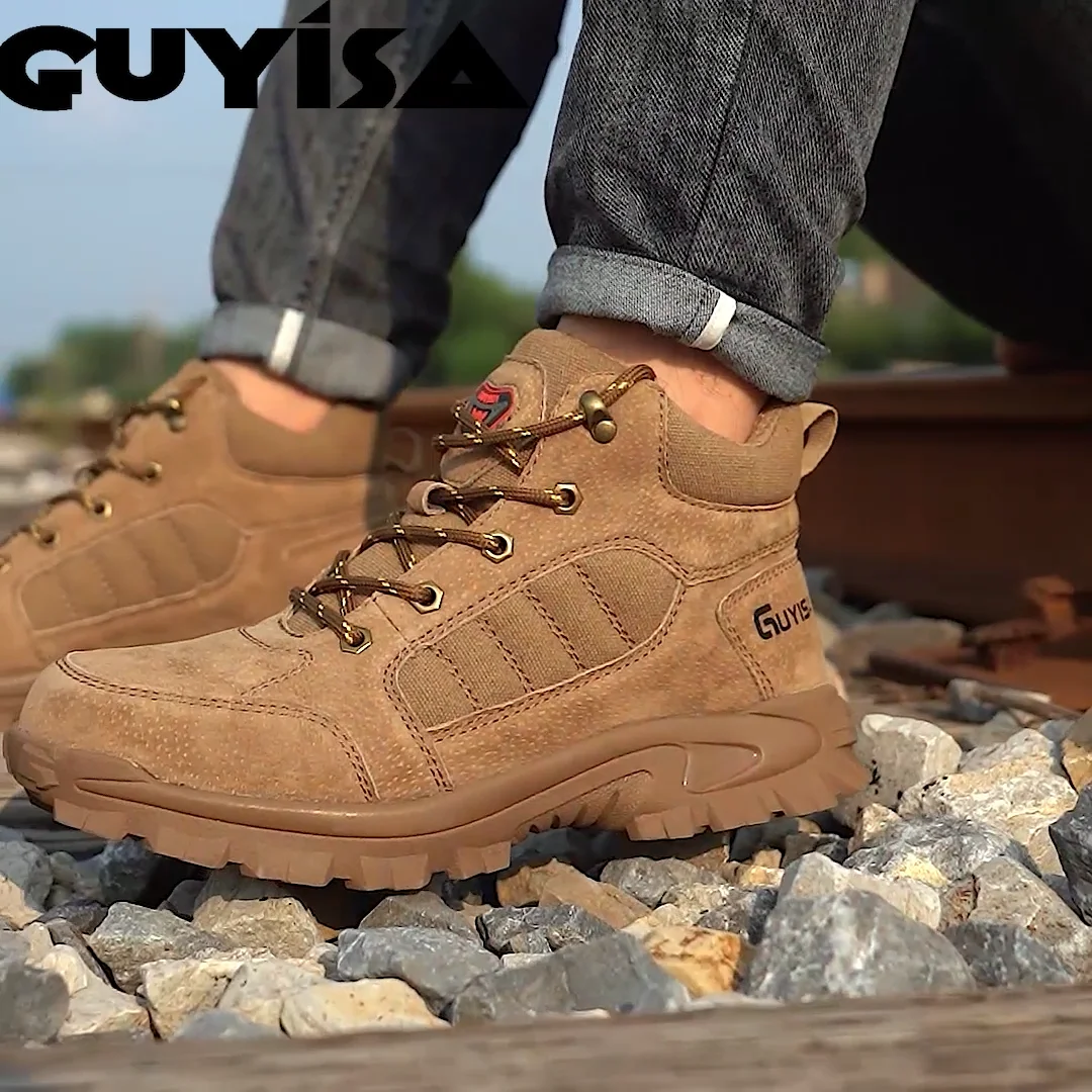 Guyisa Fashion Safety Shoes Light Weight Industrial Construction Work
