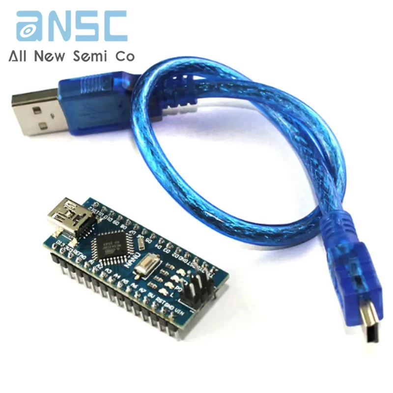 Hot offer 1pcs Nano 3.0 controller compatible with nano CH340g USB driver with CABLE NANO V3.0 ATMEGA328P electronic diy kit