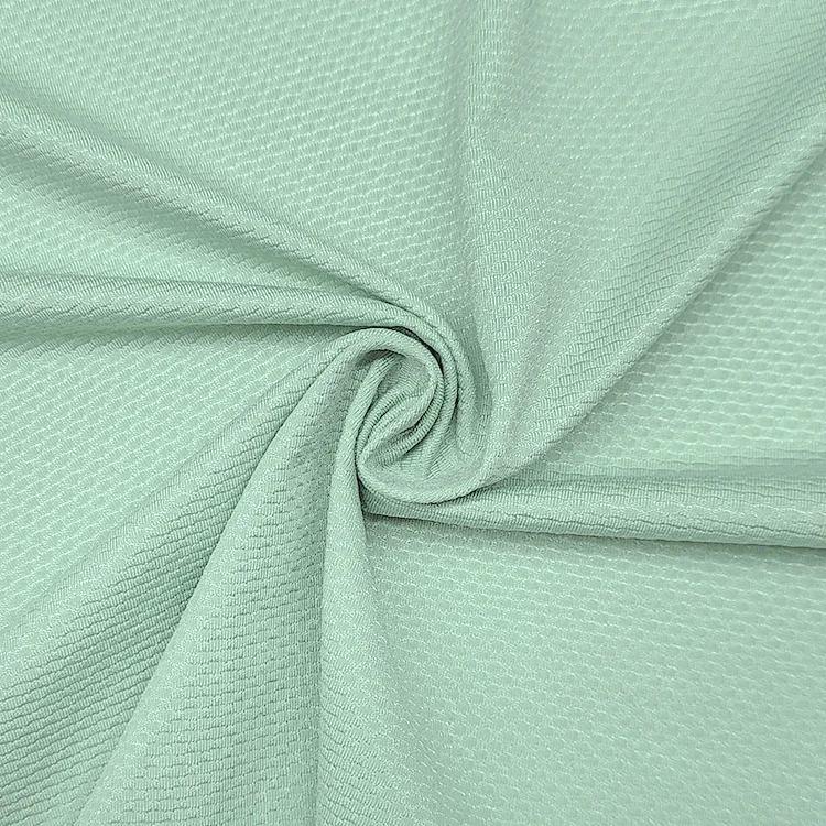 Custom Design Stretch Solid Jacquard Fabric 90 Nylon 10 Spandex Material Swimwear Fabric for Sale