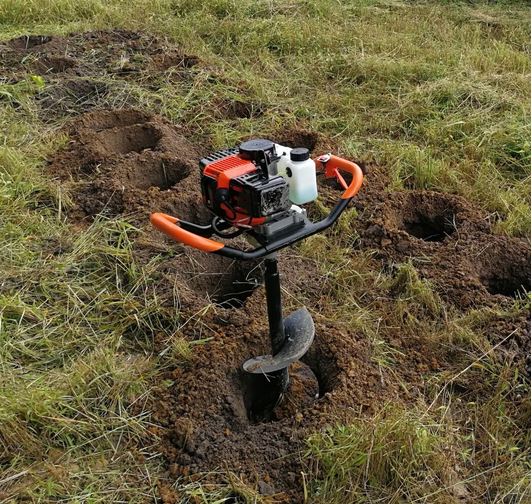 Hand held gas auger discount