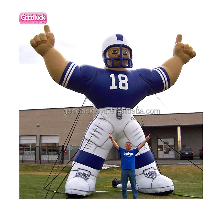 Source Customized Football Player Lawn Figure Nfl Inflatable Bubba Player  on m.