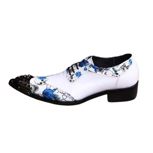 New Formal Leather Shoes Flat Non-slip Men's Business Casual Shoe Large Size British Style Trendy Youth Wedding Shoes Men