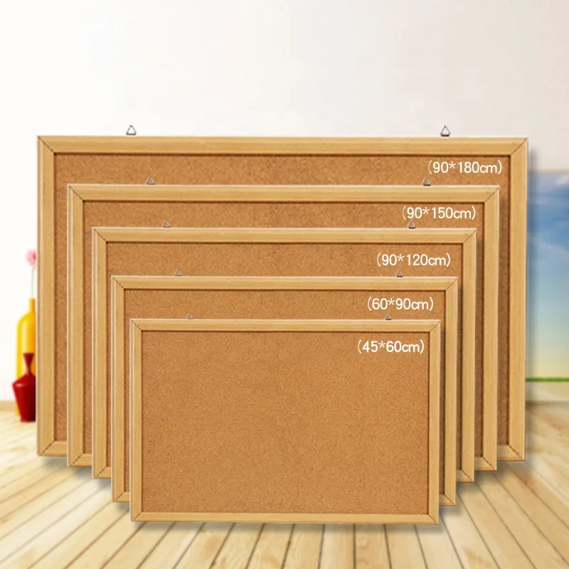 Multiple Size 24 36 Inch Bulletin Board Cork Board With Wood Frame Buy Cork Board For Classroom Bulletin Board For Office Thick Cork Board Product On Alibaba Com