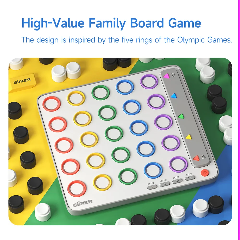 Giiker Smart Four Connected 5x5x5 3D Four in A Row Board Game description image 8