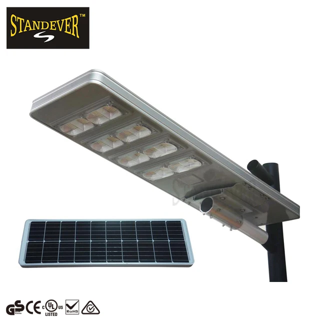 Outdoor waterproof ip65 50w 100w 150w 200w led smd lamp price list solar street light with solar panel