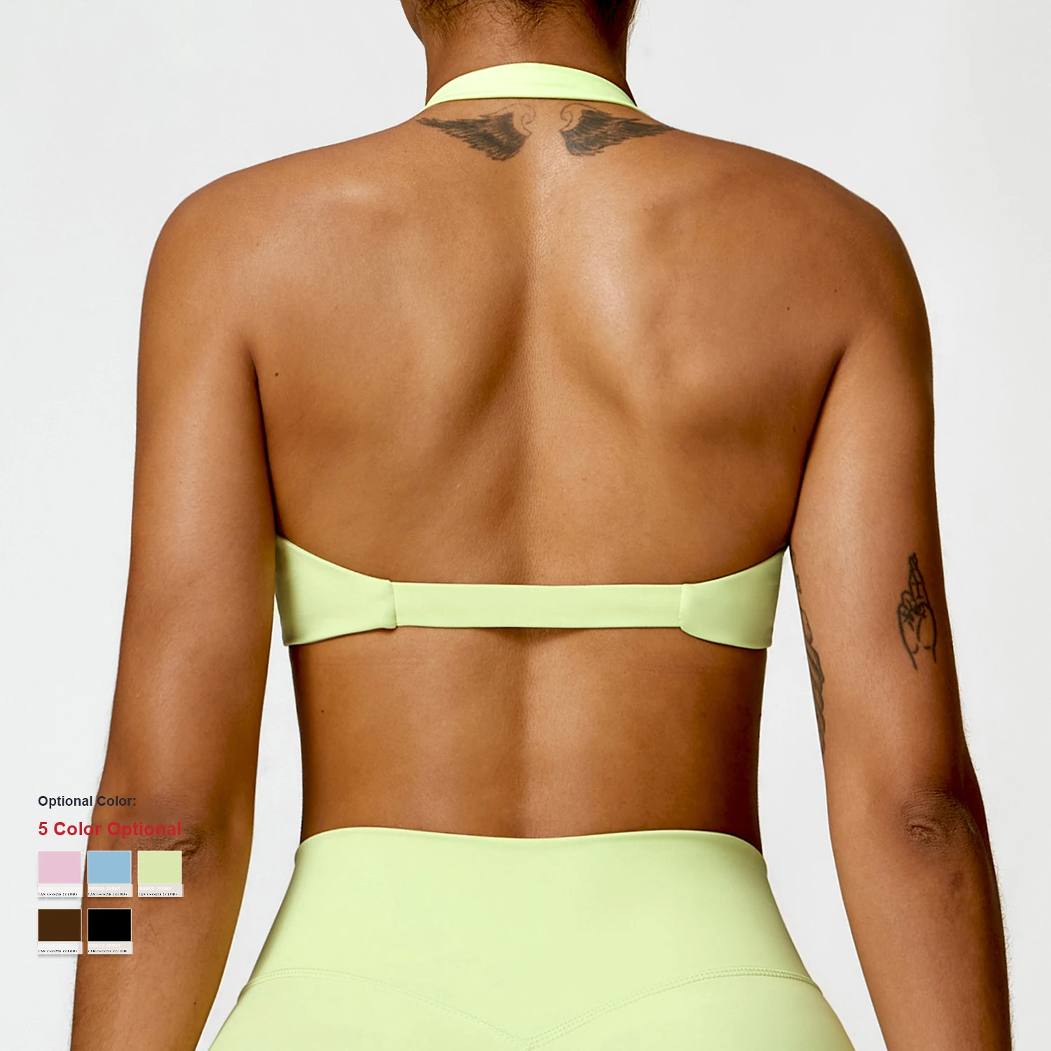 Winter Tights Backless Quick Drying Long Sleeved Jacket Fitness Clothes Running Sport Bra Training Leggings Yoga Set With Zipper