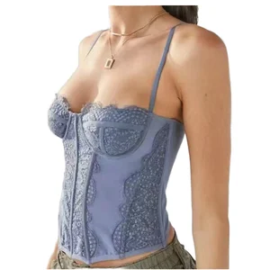 Hot Sale Summer Body Shaper for Women Waist Cincher Bustiers Top Tummy Control Shaping Lingerie Breathable Mesh Corset Fajas