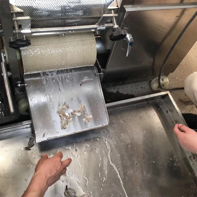 2024 Most Popular Shrimp  Fish Grinder Deboner Machine Crab Meat Grinders Flesh Separating Skinning Processing Machinery