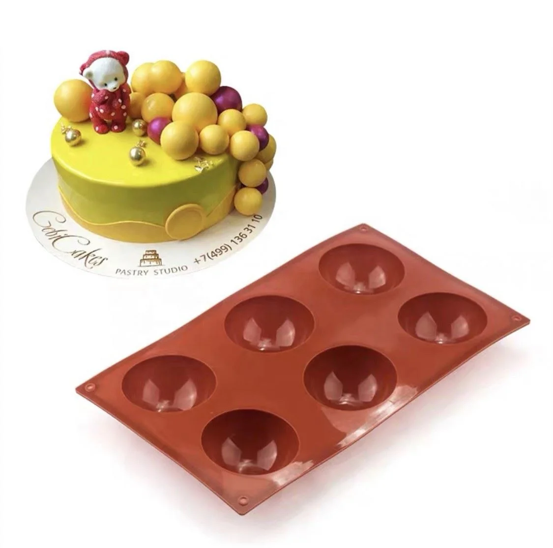 Moule A Gateau Rond Sans Bpa De Qualite Alimentaire Moulage En Silicone De Sphere Demi Boule Pour Le Chocolat Decoration Pour Les Desserts Bricolage Buy Rond A Gateau En Silicone Moule Silicone Demi Boule Sphere Moule Silicone Moule