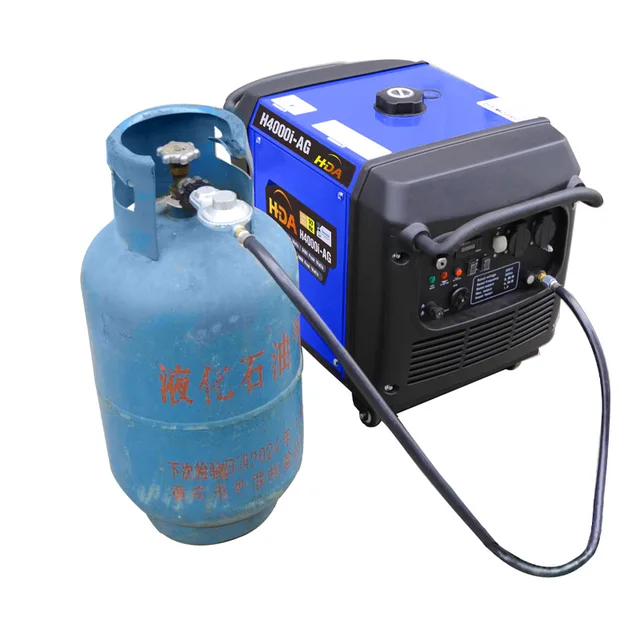 4000W Dual fuel inverter generator gasoline LNG LPG CNG big power portable silent gas biogas propane generator dual fuel