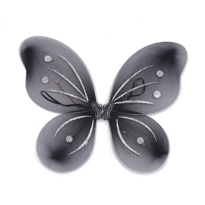 Girls Fairy Wings 6 Pack Princess Butterfly Costume Wings Set For Kids