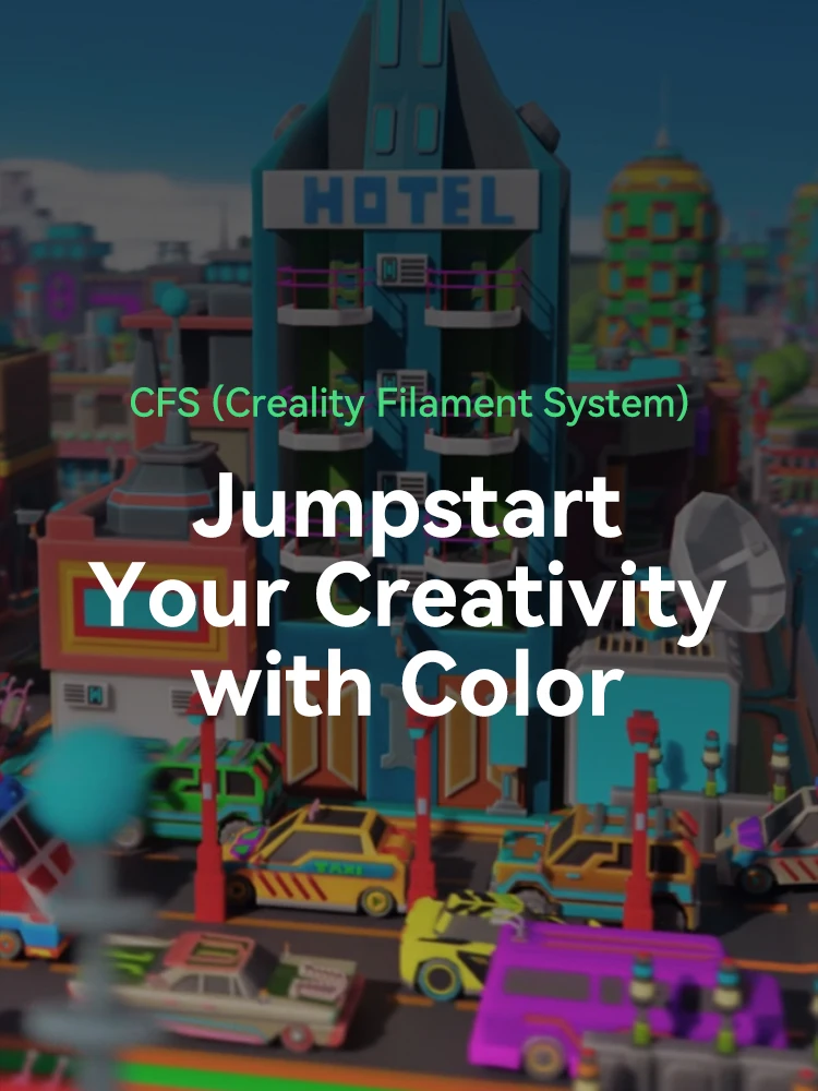 New Creality Hi Combo 3D Printer Model Multi-color Desktop 3D Printing With Intelligent CFS Fast Print Speed 500 Mm/s