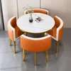 Orange white leather gold frame